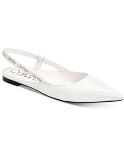 Calvin Klein Women's Maya Slingback Sandals Women's Shoes In White