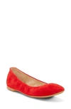 Vince Camuto Brindin Flat In Razz Red Suede