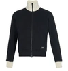 AMI ALEXANDRE MATTIUSSI ZIPPED COTTON TRACKSUIT JACKET,AMIR6V3HBCK