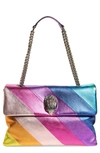 KURT GEIGER RAINBOW SHOP EXTRA EXTRA LARGE KENSINGTON QUILTED LEATHER SHOULDER BAG,1100569109