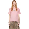 BURBERRY PINK DEER OVERSIZED T-SHIRT