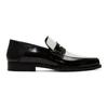 LOEWE BLACK & WHITE POINTY LOAFERS