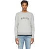 SAINT LAURENT GREY 'MALIBU' SWEATSHIRT