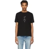 SAINT LAURENT BLACK MYSTIQUE PRINT T-SHIRT