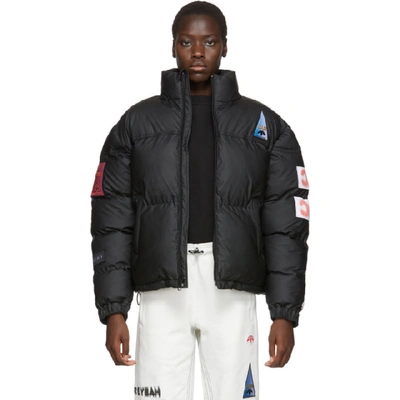 Adidas Originals By Alexander Wang Flex2club Puffer Jacket In Black