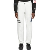 ADIDAS ORIGINALS BY ALEXANDER WANG OFF-WHITE GRAPHIC LOUNGE trousers