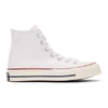 Converse White Chuck Taylor All Stars 70 Canvas High Top Sneakers In White/garnet/egret