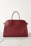 THE ROW MARGAUX 17 BUCKLED LEATHER TOTE