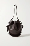 THE ROW LARGE TEXTURED-LEATHER BUCKET BAG