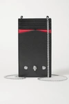 ALEXANDER MCQUEEN EMBELLISHED TEXTURED-LEATHER PHONE CASE