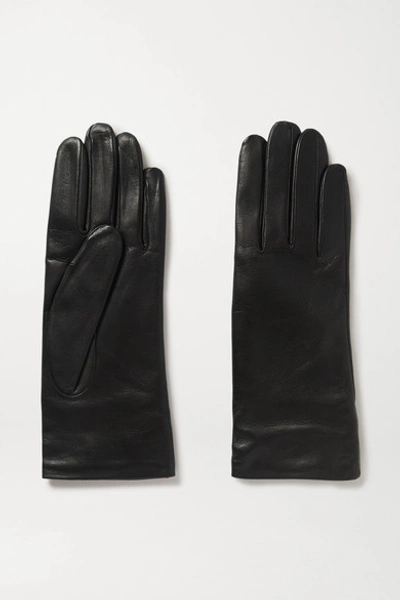 Gabriela Hearst Leather Gloves In Black