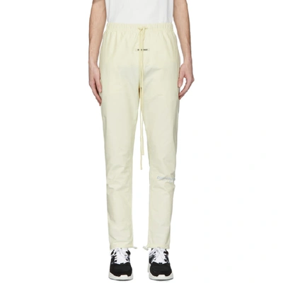 Essentials Off-white Canvas Lounge Pants In Bone White