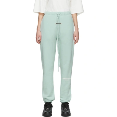 Essentials Blue Fleece Lounge Trousers In Ether