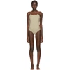 OSEREE SSENSE EXCLUSIVE BEIGE ONE-PIECE SWIMSUIT