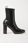 CHRISTIAN LOUBOUTIN CONTREVENT 100 LEATHER SOCK BOOTS