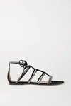 GIANVITO ROSSI CRYSTAL-EMBELLISHED SUEDE SANDALS