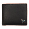 PS BY PAUL SMITH PS BY PAUL SMITH BLACK AND ORANGE ZEBRA WALLET