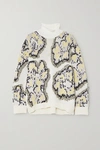 3.1 Phillip Lim Intarsia Knitted Turtleneck Sweater In White