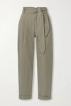 APIECE APART BENDITA LINEN AND COTTON-BLEND TWILL TAPERED PANTS