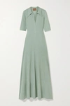 ALBUS LUMEN COTTON-BLEND JERSEY MAXI DRESS