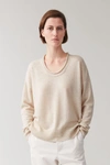 COS MERINO-CASHMERE KNITTED JUMPER,0843804002