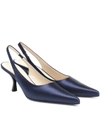 THE ROW BOURGEOISE SATIN SLINGBACK PUMPS,P00429190