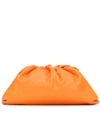 Bottega Veneta The Pouch Mini Leather Purse Clutch In Orange