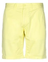 Sun 68 Man Shorts & Bermuda Shorts Yellow Size 31 Cotton, Elastane In Yellow