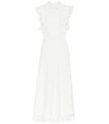 ZIMMERMANN PEGGY LINEN AND COTTON MIDI DRESS,P00437166