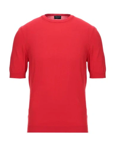 DRUMOHR DRUMOHR MAN SWEATER RED SIZE 40 COTTON,39908141SU 1