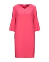 Antonelli Short Dresses In Fuchsia