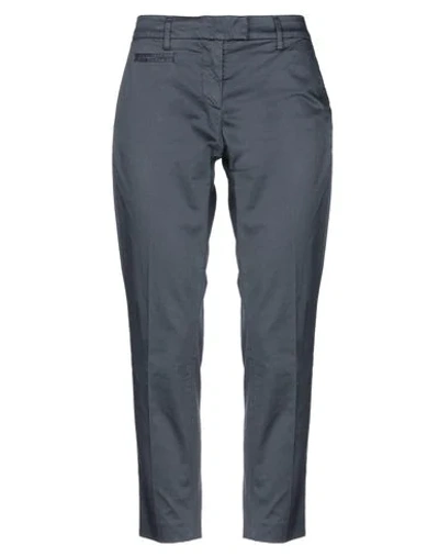 Dondup Cropped Pants & Culottes In Dark Blue