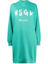 MSGM LOGO SWEATER DRESS