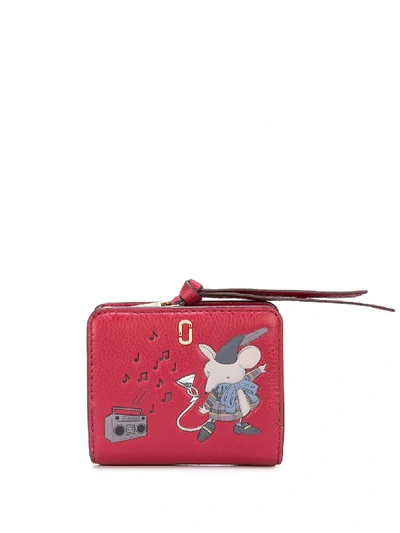 Marc Jacobs The Softshot Mouse Mini Compact Wallet In Red