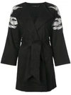 NATORI EMBROIDERED BELTED JACKET