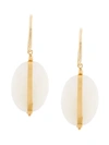 Isabel Marant Pendant Stone Earrings In White