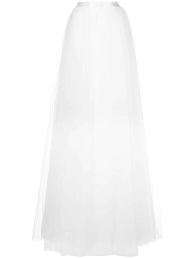 Tadashi Shoji Domitian Tulle Skirt In White