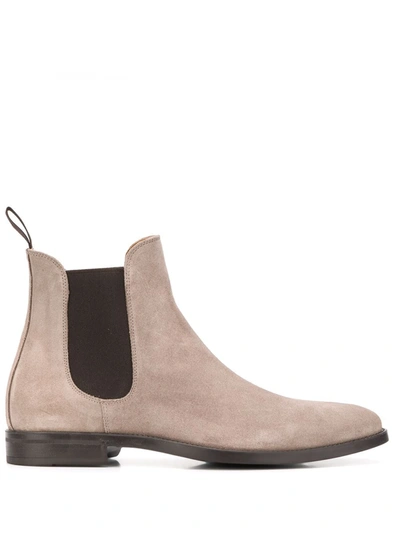 Scarosso Giacomo Slip-on Boots In Taupe Suede