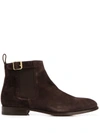 SCAROSSO MARINELLA BUCKLED CHELSEA BOOTS