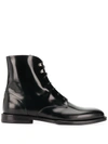 Scarosso Eva Lace-up Boots In Black