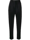 N°21 High-waisted Tapered Trousers In Black