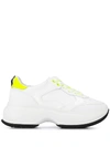 Hogan Chunky Lace-up Sneakers In White