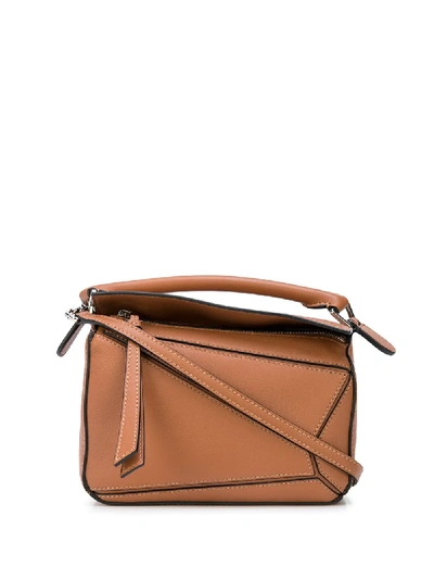 Loewe Small Puzzle Bag In Brown