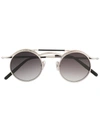 Matsuda 2903h Round-frame Sunglasses In Bs Brshsilv