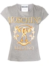 Moschino Printed Detail T-shirt In 灰色