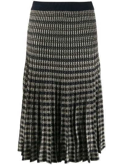 Baum Und Pferdgarten Cyrilla Pleated Midi Skirt In Plaid