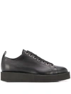 Jil Sander Lana Platform Sneakers In Black