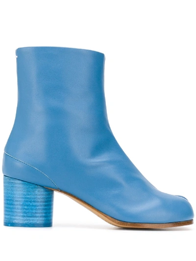 Maison Margiela Tabi 60mm Ankle Boots In Blue