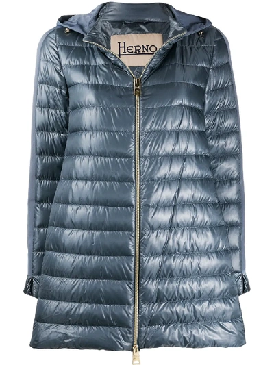 Herno Shell Puffer Jacket In Blue