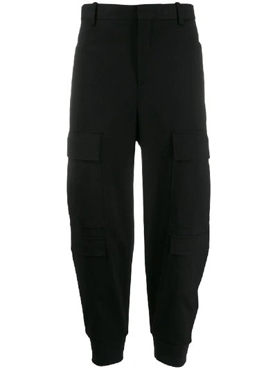 Neil Barrett Cargo Straight-fit Trousers In Black